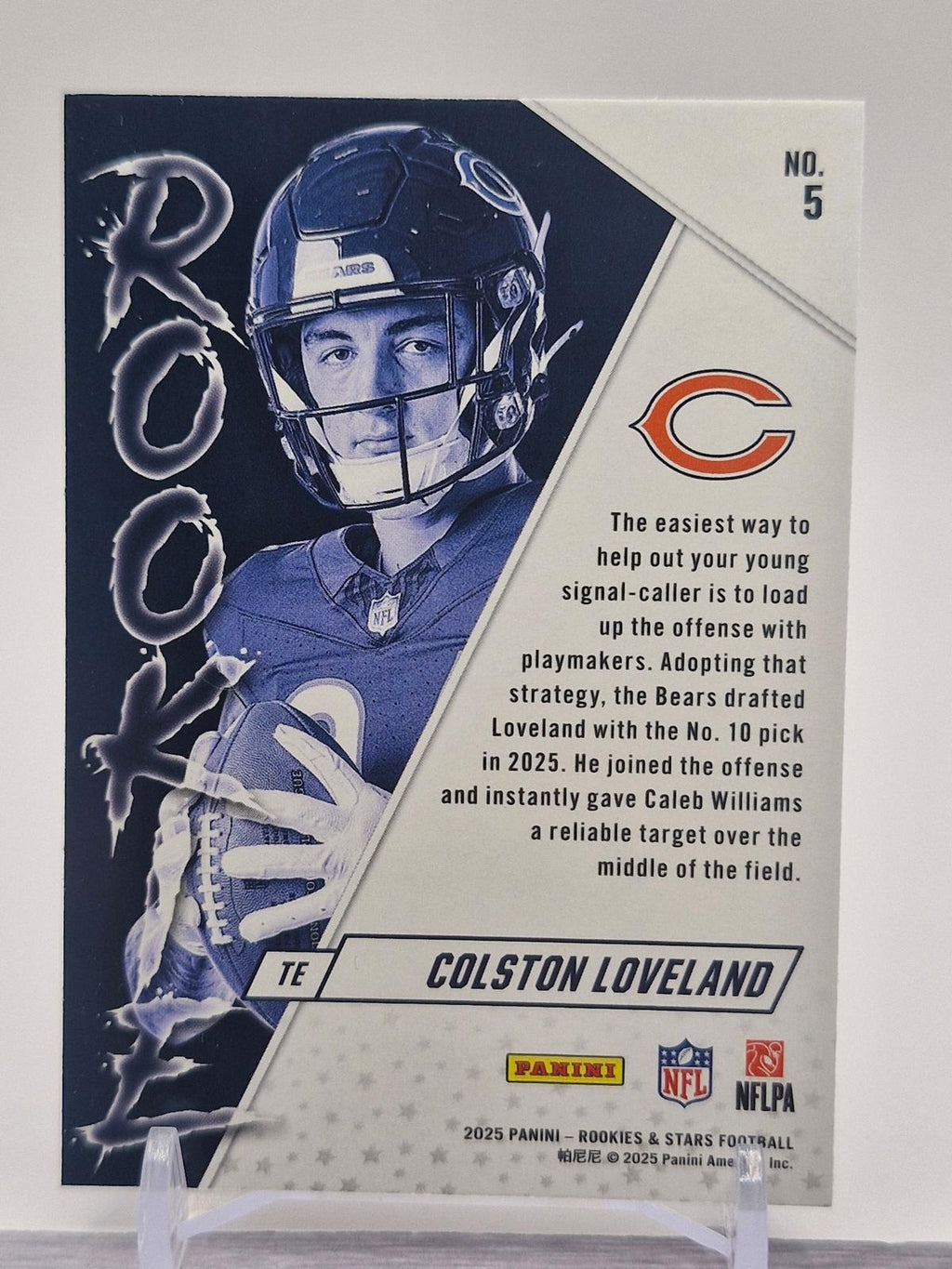 2025 Panini Rookies & Stars #5 Colston Loveland Rookie Exclusive