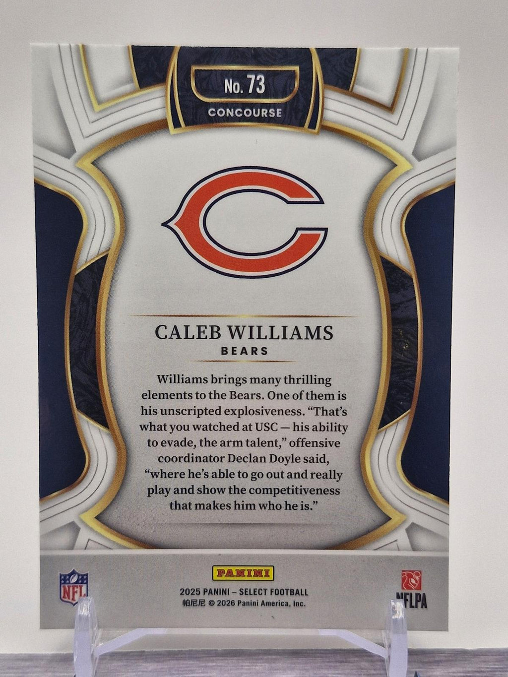 2025 Panini Select #73 Caleb Williams