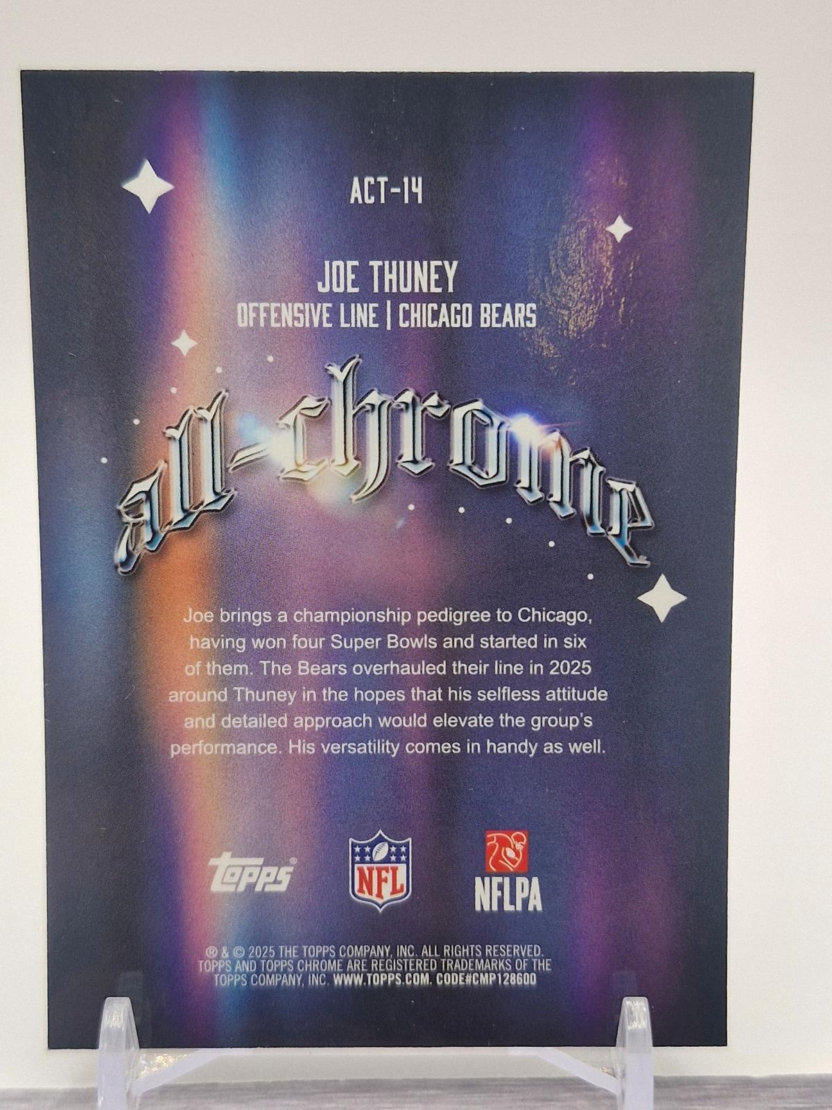 2025 Topps Chrome #ACT-14 Joe Thuney All Chrome Team