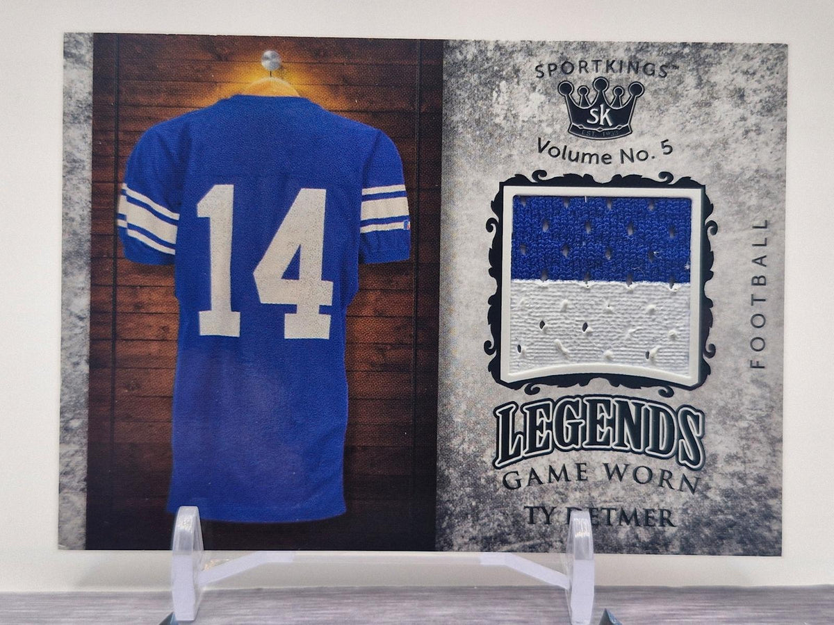 2018 Sportkings #LSM-4 Ty Detmer Legends Memorabilia