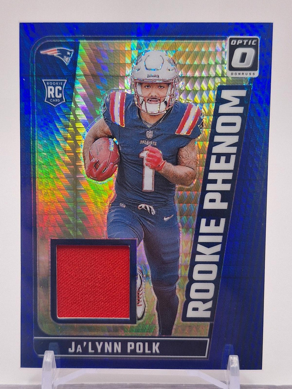 2024 Donruss Optic #RPB-JPK Ja'Lynn Polk Rookie Phenoms Blue Hyper