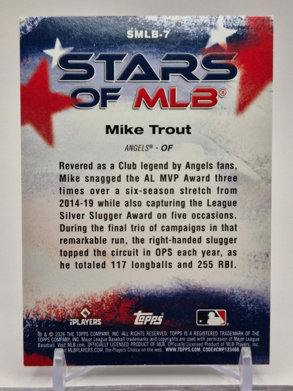 2026 Topps #SMLB-7 Mike Trout Stars of MLB