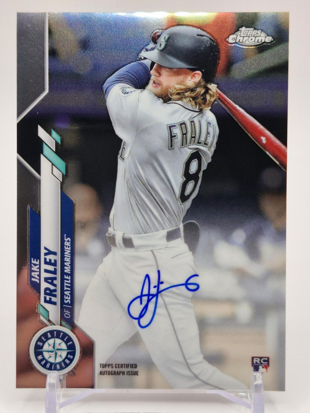 2020 Topps Chrome #RA-JF Jake Fraley Rookie Autographs Refractor #/499