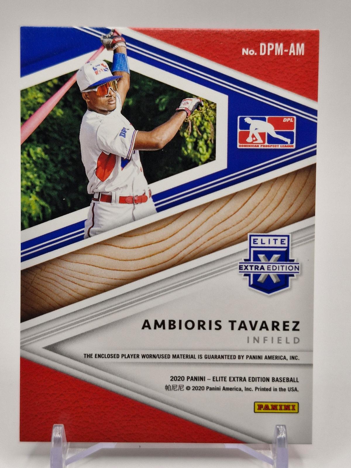 2020 Panini Elite Extra Edition #DPM-AM Ambioris Tavarez DPL Material Black