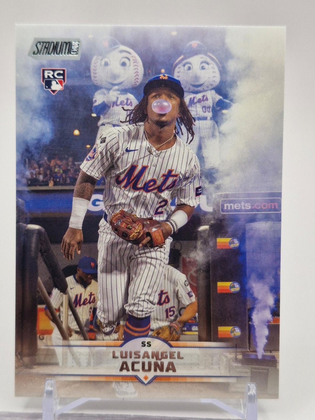 2025 Stadium Club #115 Luisangel Acuña Blue Foil