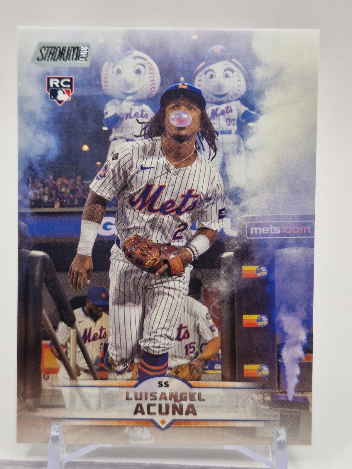 2025 Stadium Club #115 Luisangel Acuña Blue Foil