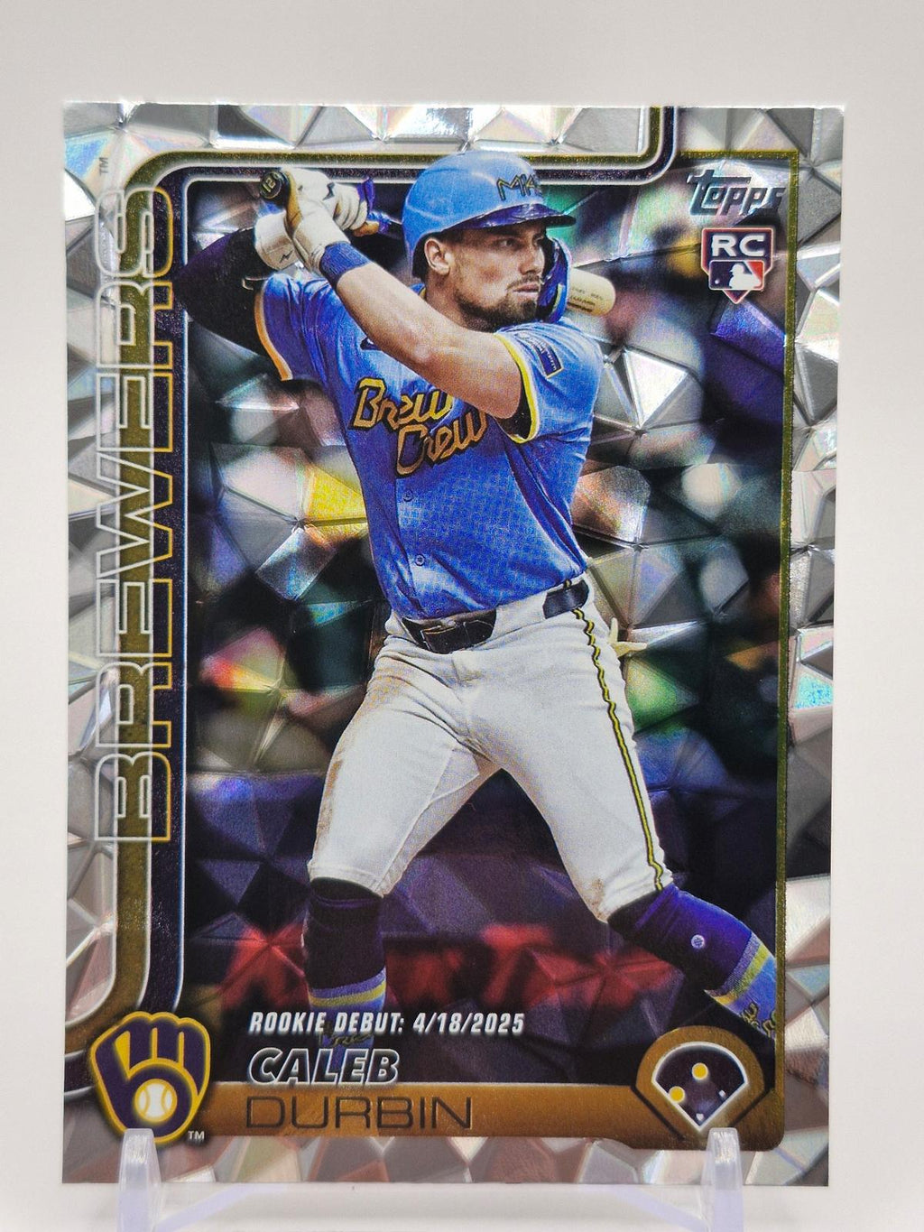 2025 Topps Update #US59 Caleb Durbin Silver Foilboard