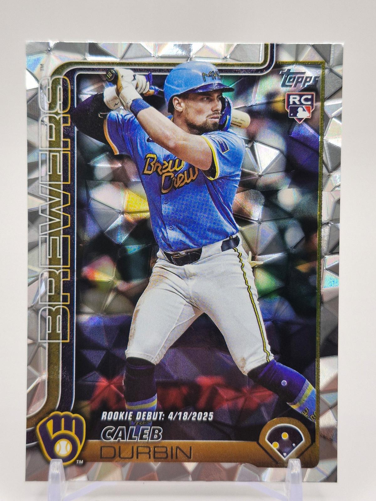 2025 Topps Update #US59 Caleb Durbin Silver Foilboard