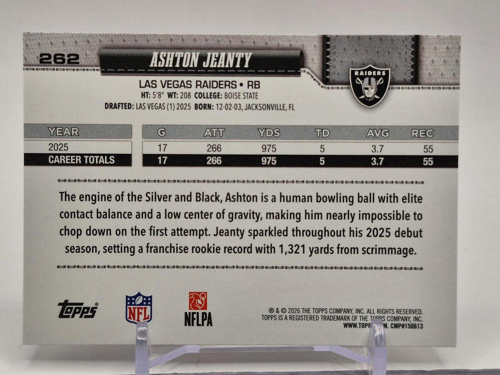 2026 Topps Flagship #262 Ashton Jeanty